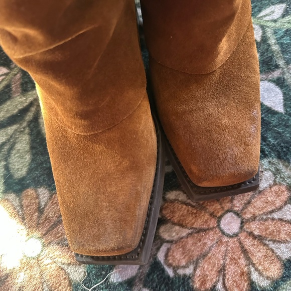 Suede brown Western Boots Pia Steve Madden 7 - Picture 8 of 11